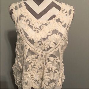 Jolt Cream Lace Accent Apparel